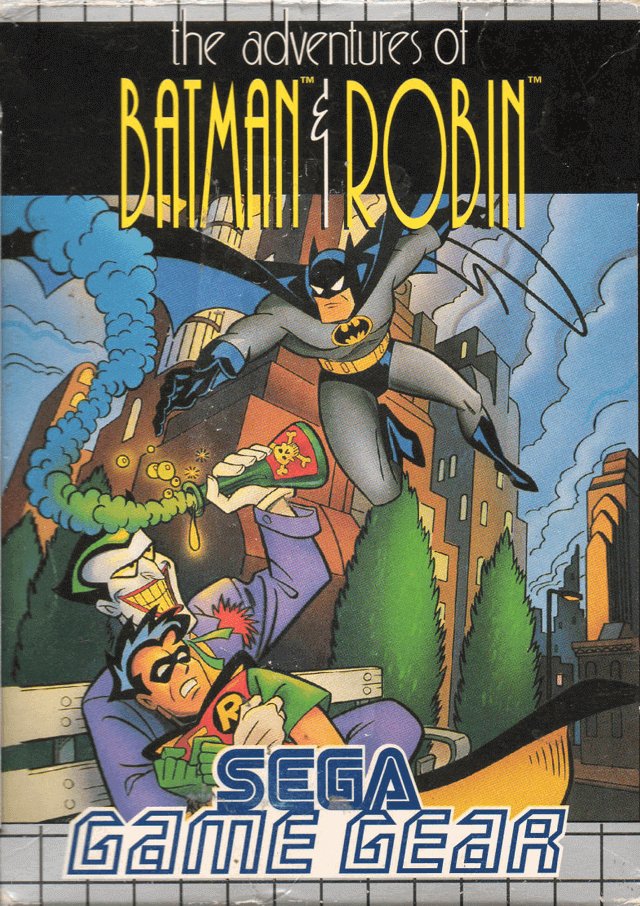 Adventures of Batman and Robin box art for Sega Game Gear